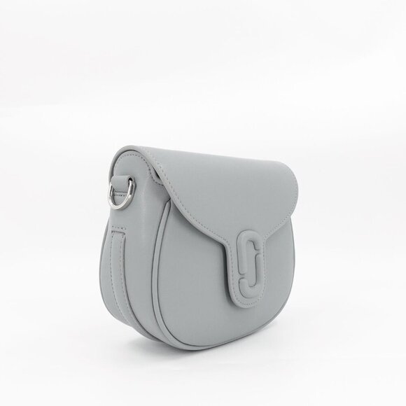 Marc Jacobs Women's The Messenger Saddle Bag Small In Leather Gray OS - Picture 5 of 14